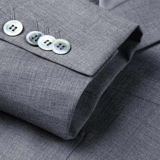 GXG男装灰色简约含羊毛商务西装外套 春季热卖西服 商品图4