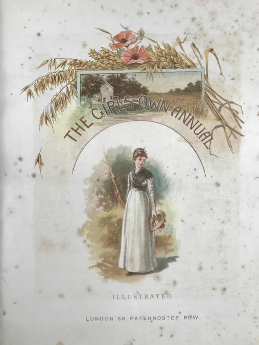 1890年 女孩杂志 数百幅精美插图 漆布精装16开 商品图3