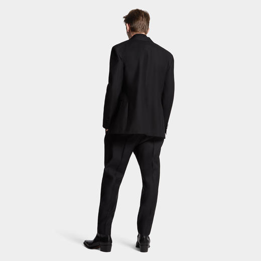 DSQUARED2 男士字母徽标羊毛休闲裤 黑色 S74KB1009 S78136 900 商品图3