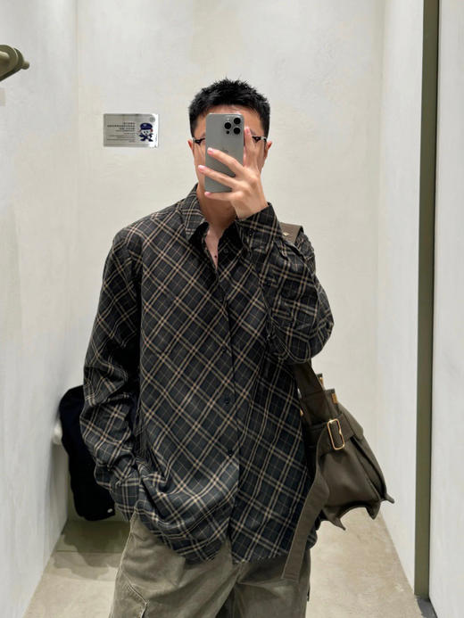 新品BBR 2024FW 新款法兰绒格子衬衫 商品图5