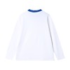 T2250春夏新款时尚个性韩版蓝白撞色圆领长袖T恤百搭潮流套头打底衫 商品缩略图5