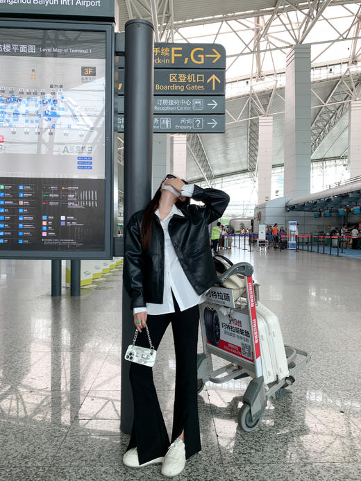 【179元任选2件】现货！黑色加绒裤 商品图3