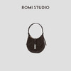 ROMI STUDIO“复古优雅”羊京绒拼头层牛皮单肩马鞍包 RW24LP31030 商品缩略图2