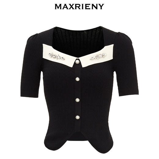 MAXRIENY百搭款显瘦气质针织毛衫(货号:MS88SW264) 商品图4