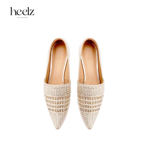 heelz艺术工坊系列｜手工编织羊皮尖头平底鞋2公分 商品图3