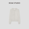 ROMI STUDIO“温柔素雅”扬子纱100%绵羊毛圆领长袖开衫RW24AST1120 商品缩略图0