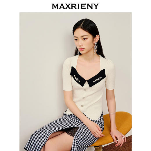 MAXRIENY百搭款显瘦气质针织毛衫(货号:MS88SW264) 商品图2