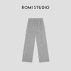ROMI STUDIO“松弛随性”磨毛绒感弹力松紧腰直筒休闲裤 RWBWX41681 商品缩略图0