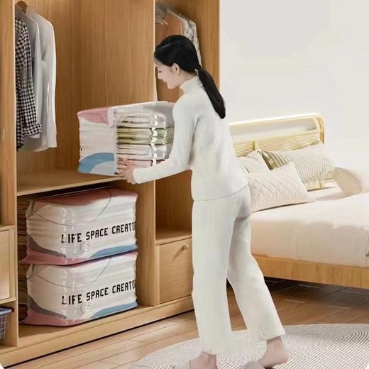 【免抽气！徒手也可快速排气】免抽气真空压缩袋子卧室装衣服棉被整理收纳袋立体加厚按压真空袋。ry 商品图2