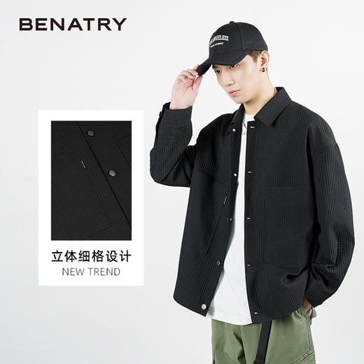 贝纳川翻领潮流男士夹克外套ECP100009 商品图2