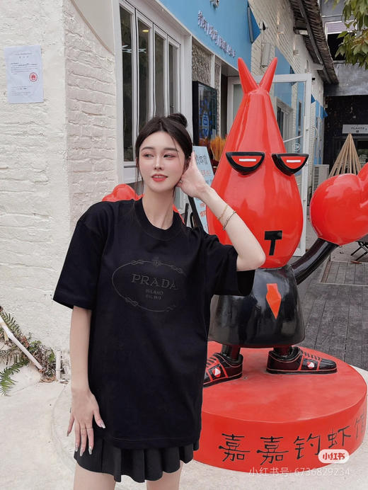 PRADA 刺绣字母短袖 商品图5