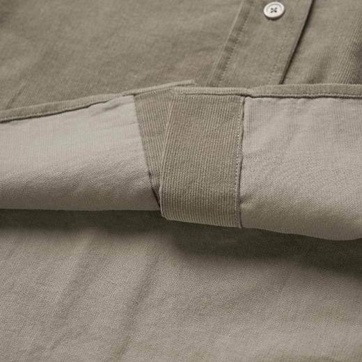 ROMI STUDIO“松弛复古”100%棉灯芯绒雾感廓形翻领衬衣 RWCSSM1697 商品图4