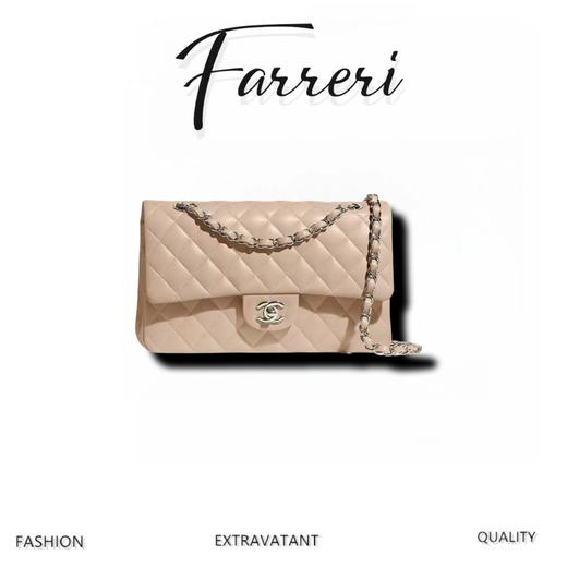 香奶奶 CF裁片款杏色羊皮 商品图0