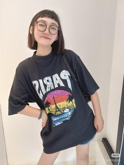 Balenciaga 落日余晖印花短袖 商品图3