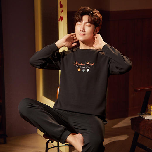 【春秋新款青少年睡衣，纯棉舒适薄款】男士睡衣春秋款 青少年纯棉薄款 长袖春秋季 男生男式全棉家居服套装-QQ 商品图6