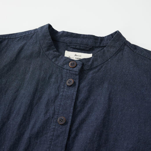 ROMI STUDIO“松弛随性”100%高支棉立领两穿外套连衣裙RW24ALY0334 商品图2