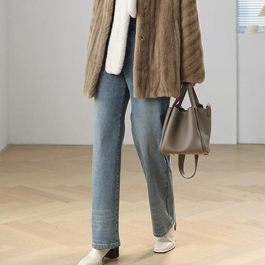 【卡码拍小】火桐hooton 衣橱万金油 高腰窄版牛仔裤999/998 商品图9