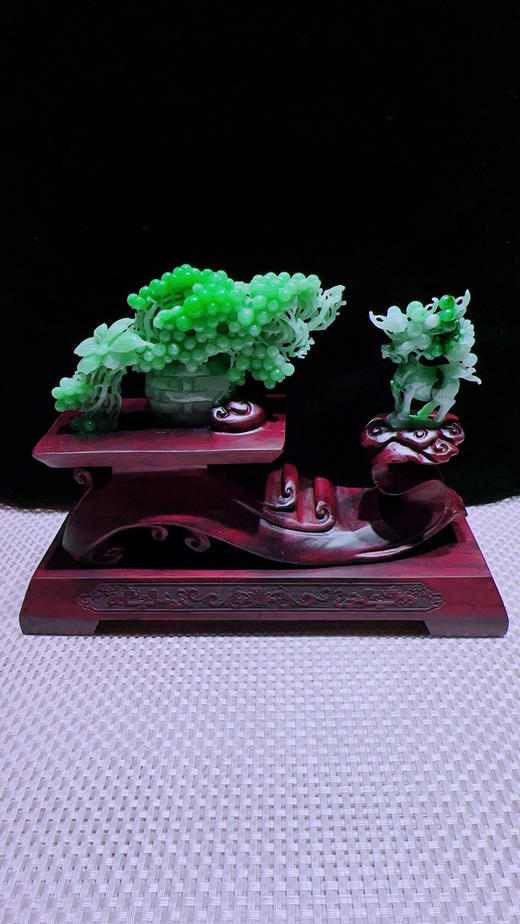 620857翡翠摆件【一路平安 一路富贵】 商品图3