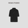 ROMI STUDIO“低调优雅”山羊绒棉混纺立领修身短袖毛衫 RWBWST1606 商品缩略图0