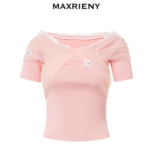 MAXRIENY新款收腰显瘦百搭显腿长气质款针织衫(货号:MS88SW542) 商品图4