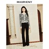 MAXRIENY【商场同款-摩登女爵】奢华都市条纹小香风毛织外套(货号:MC85JA054) 商品缩略图0