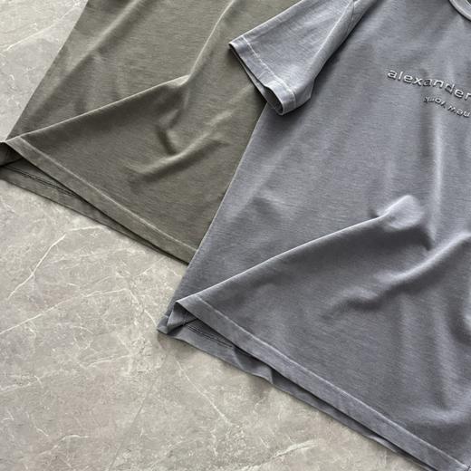 点此购买 大王春夏季男女款纯棉圆领水洗做旧成衣染色短袖T恤 md 309483 商品图4