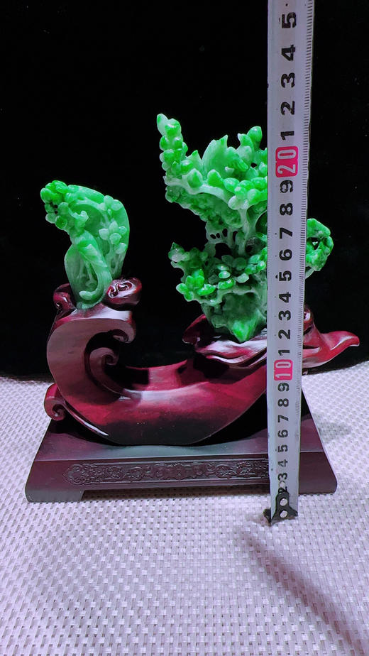 620856翡翠摆件【鸟语花香 梅开五福】 商品图2