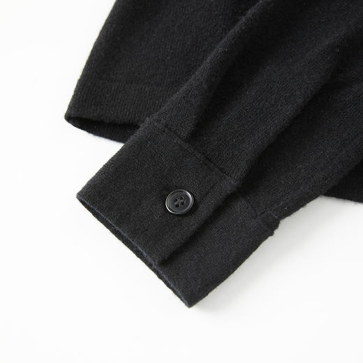 ROMI STUDIO“知性优雅”山羊绒绵羊毛混纺翻领长袖开衫 RWBWST1665 商品图4