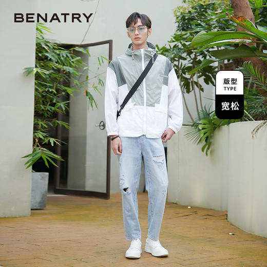 贝纳川英文胸标装饰男士休闲外套ECK200001118 商品图3
