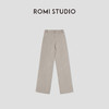 ROMI STUDIO“低调优雅”40S双股纱挺括肌理感直筒休闲裤RWBAX81653 商品缩略图1