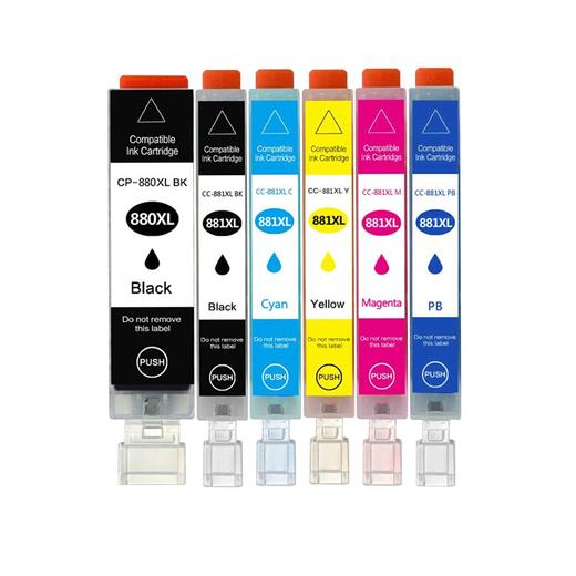 绘威PGI-880XL墨盒 适用佳能TS8380 TS9580 TS8180 9180 6180 8280 TR8580 708t打印机墨盒CLI-881 六色套装 商品图6