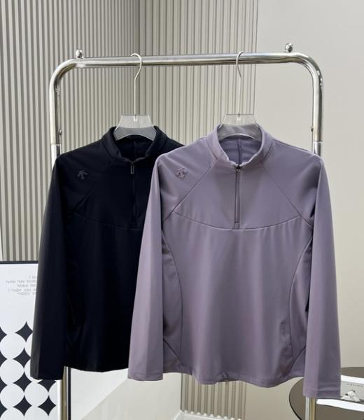 点此购买 迪桑特训练运动女士半拉链长袖针织衫 qk 309371 商品图0