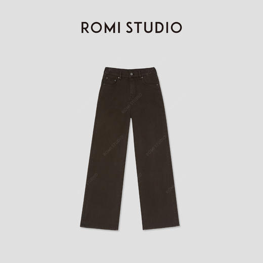 ROMI STUDIO“风起雅丹”长绒竹节棉高士线YKK直筒牛仔裤RWCSXY1671 商品图0