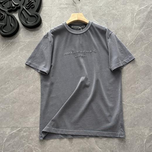 点此购买 大王春夏季男女款纯棉圆领水洗做旧成衣染色短袖T恤 md 309483 商品图2