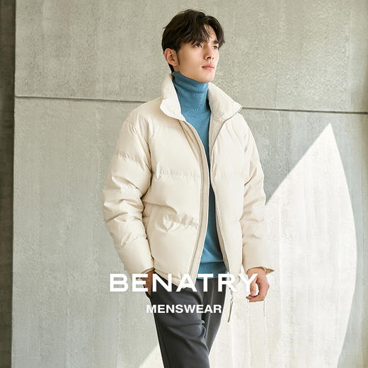 贝纳川男士立领保暖面包服鹅绒羽绒服ECP405017097 商品图1