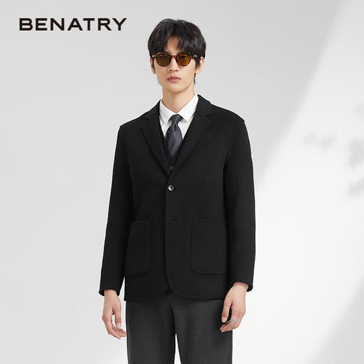 贝纳川竖条纹羊毛男士西装ECK415001 商品图5