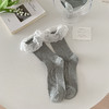 【5双更值❗️韩系甜美蕾丝花边袜子】秋冬蕾丝花边中筒袜，耐磨抗起球，不磨脚趾，Lolita纯色百搭韩风甜美女生jk堆堆袜QQ 商品缩略图7