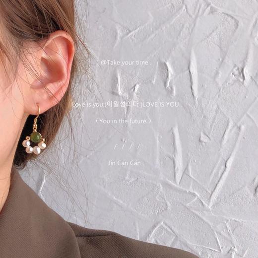 淡水珍珠~手工猫爪耳环 商品图1