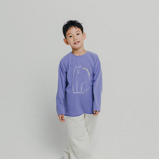 【福利特惠】ACMEITEM爱棵米 户外亲子趣味印花长袖T恤圆领宽松磨毛打底衫男女GAF3341455E GAF3340058E 商品图2