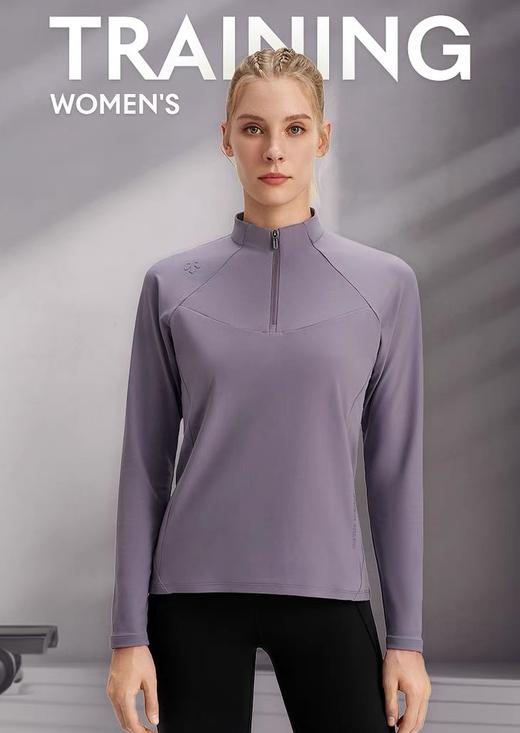 点此购买 迪桑特训练运动女士半拉链长袖针织衫 qk 309371 商品图4