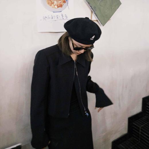 顺丰包邮洛诗琳81759新款醋酸羊毛短款显高夹克外套20069 商品图0