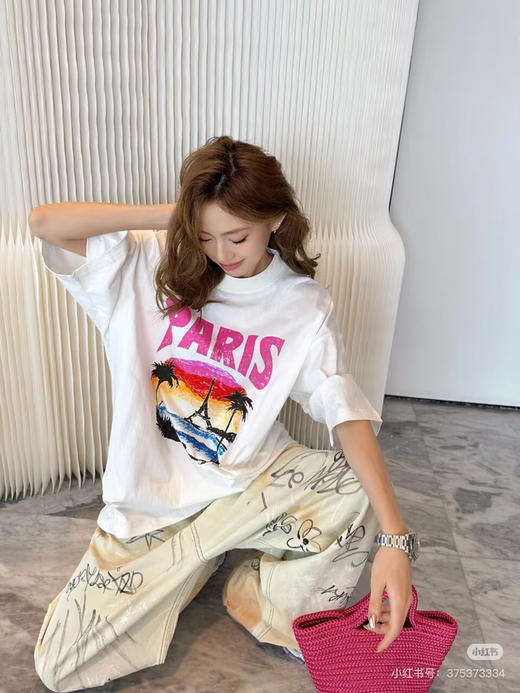 Balenciaga 落日余晖印花短袖 商品图6