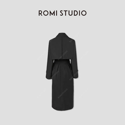 ROMI STUDIO“知识分子”立体空气感大廓形收腰长款风衣RW25SW70035 商品图2