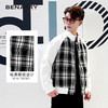 贝纳川经典格纹设计男士夹克外套ECY400003402 商品缩略图0