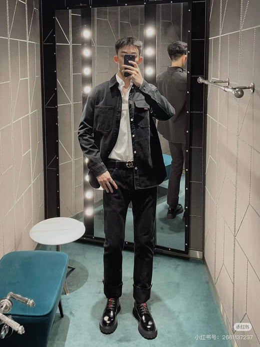 GUCCI 单宁刺绣牛仔外套 商品图4