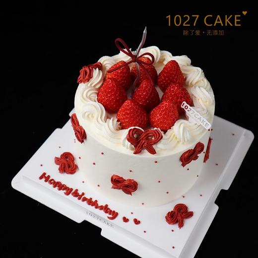 1027CAKE |  蝴蝶结 可可爱爱 草莓装饰 商品图3