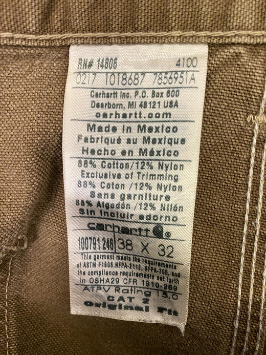 Carhartt 卡哈特 工装长裤（38”） （97 cm）_WLP(5) 商品图2