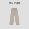 ROMI STUDIO“低调优雅”40S双股纱挺括肌理感直筒休闲裤RWBAX81653 商品缩略图0