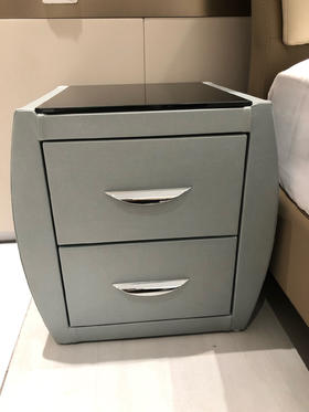 椭圆布艺床头柜/AFZ1-009