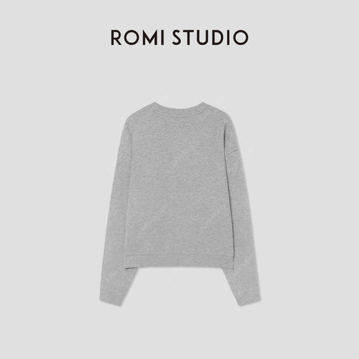ROMI STUDIO“都市休闲”100%棉双面肌理挺括宽松卫衣 RW24WS41142 商品图1
